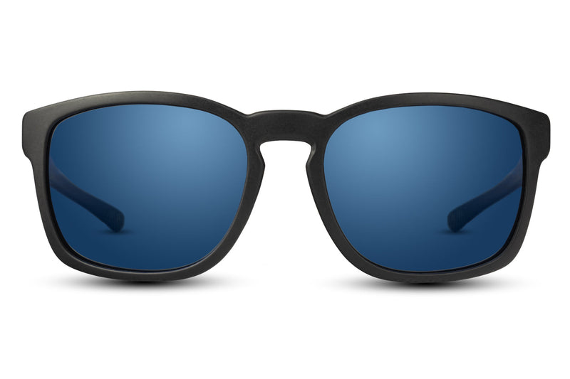 Towan Black - Blue Mirror Polarised Lens
